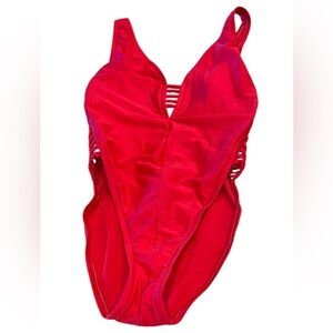 Oscar de la Renta Scarlet One Piece Swimsuit - Size 8